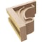 Ekena Millwork 5"W x 10"D x 10"H Classic Alma Rough Cedar Woodgrain TimberThane Corbel, Primed Tan CORUR05X10X10ALMRCPR - alternate 6